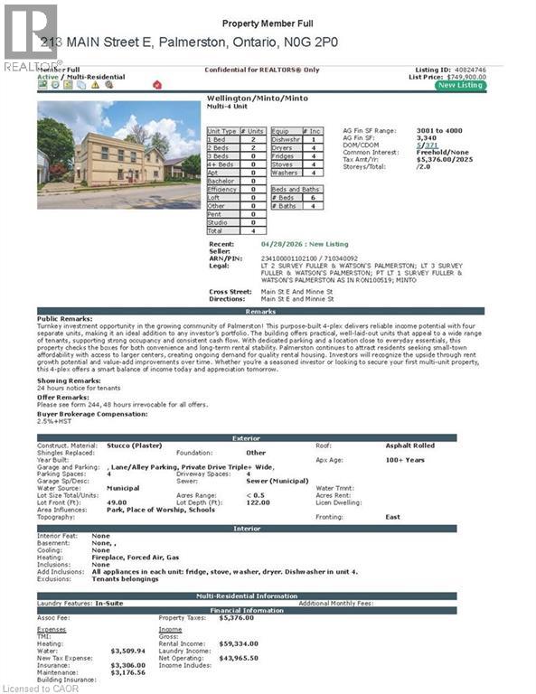 213 Main Street E, Palmerston, Ontario  N0G 2P0 - Photo 3 - 40824746