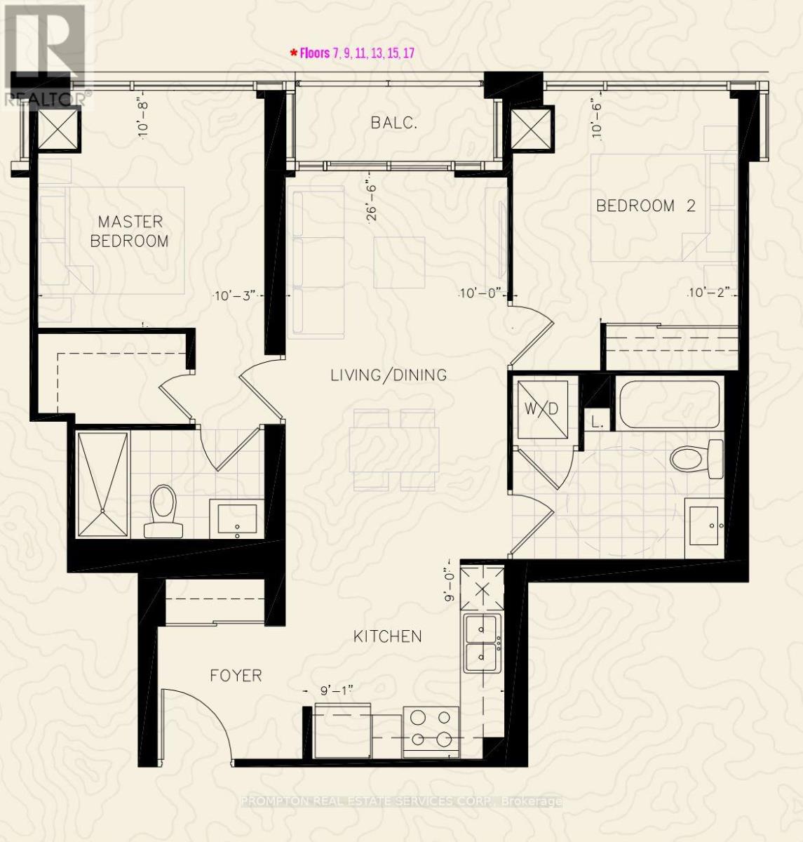 ##1204 - 2481 Taunton Road, Oakville (Ro River Oaks), Ontario  L6H 3R7 - Photo 13 - W13076284