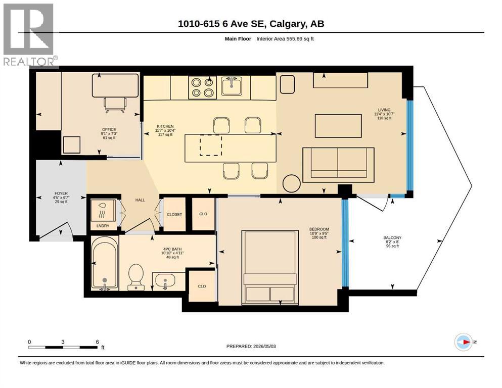 1010, 615 6 Avenue Se, Calgary, Alberta  T2G 1S2 - Photo 47 - A2307543