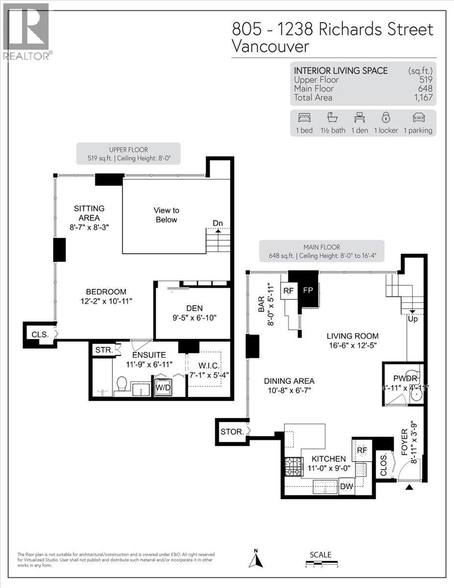 805 1238 Richards Street, Vancouver, British Columbia  V6B 6M6 - Photo 36 - R3118986