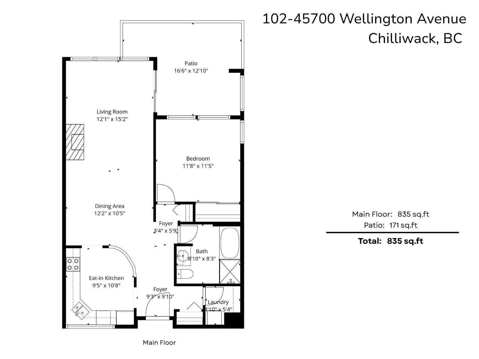 102 45700 Wellington Avenue, Chilliwack Proper West, Chilliwack, British Columbia  V2P 2E4 - Photo 6 - R3074836