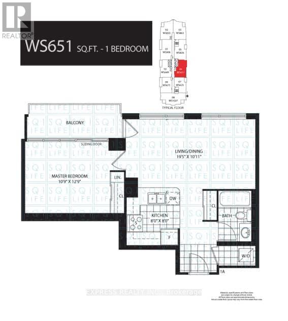 2601 - 208 Enfield Place, Mississauga, Ontario  L5B 0G8 - Photo 9 - W13086546