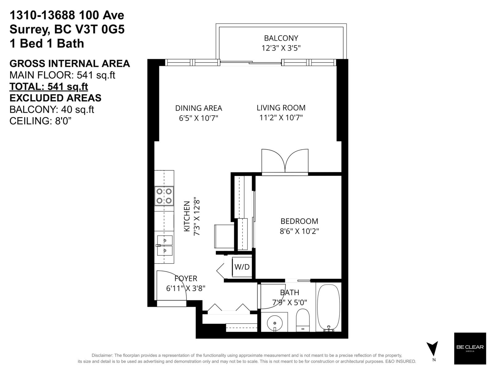 1310 13688 100 Avenue, Surrey, British Columbia  V3T 0G5 - Photo 4 - R3119995