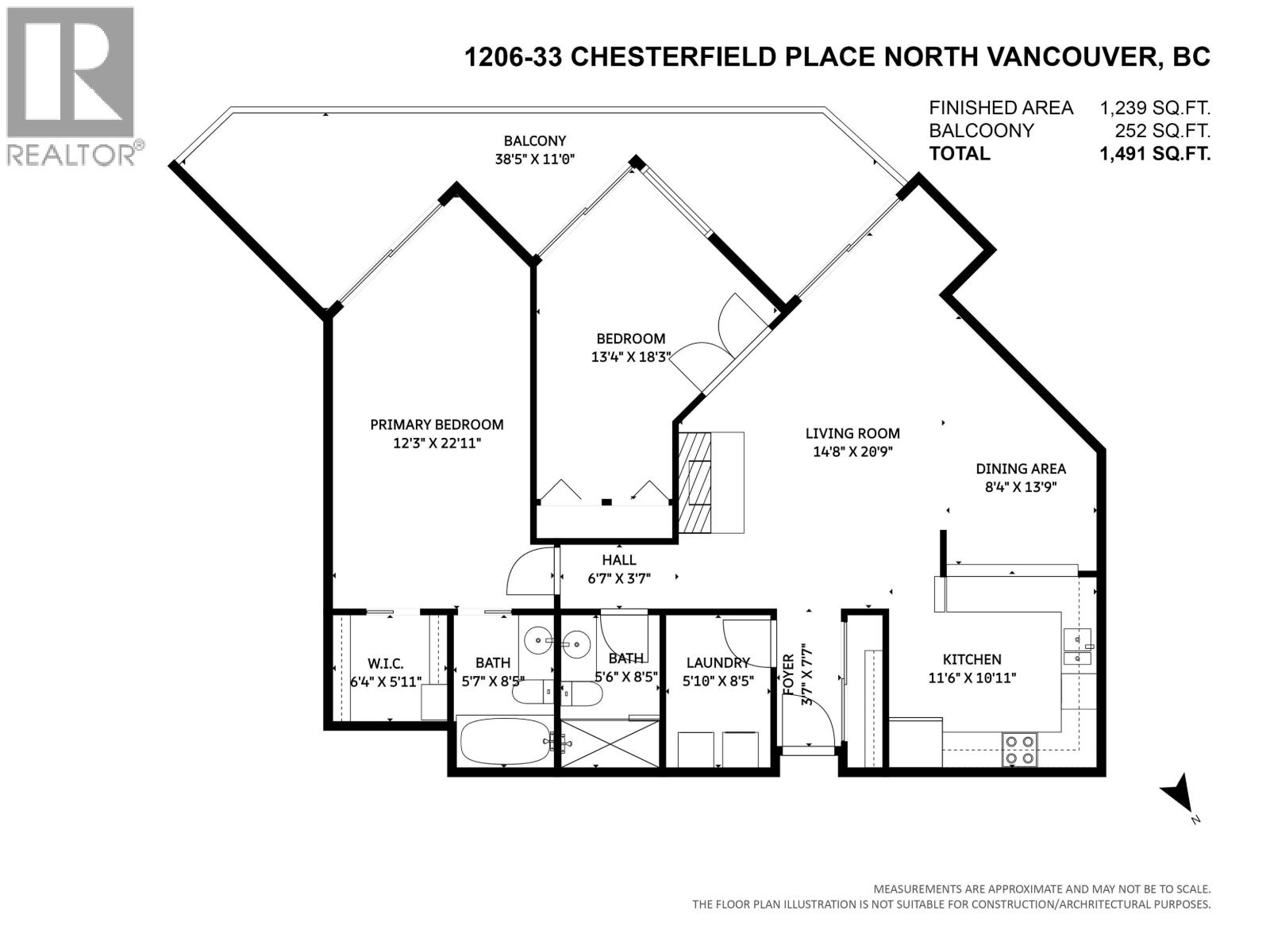 1206 33 Chesterfield Place, North Vancouver, British Columbia  V7M 3K4 - Photo 39 - R3120594