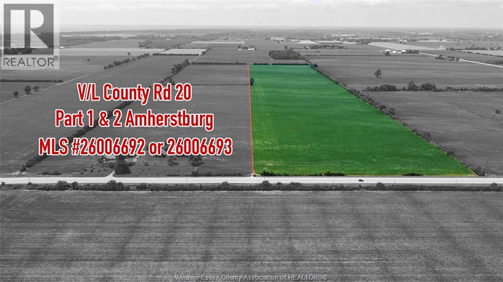 V/L COUNTY RD 20 Unit# PARTS 1 & 2, Amherstburg, Ontario
