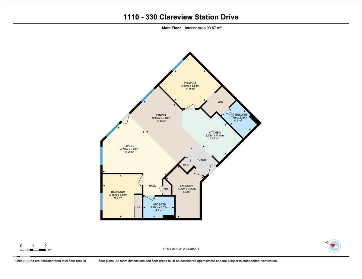 #1110 330 Clareview Station Dr Nw, Edmonton, Alberta  T5Y 0E6 - Photo 23 - E4486249
