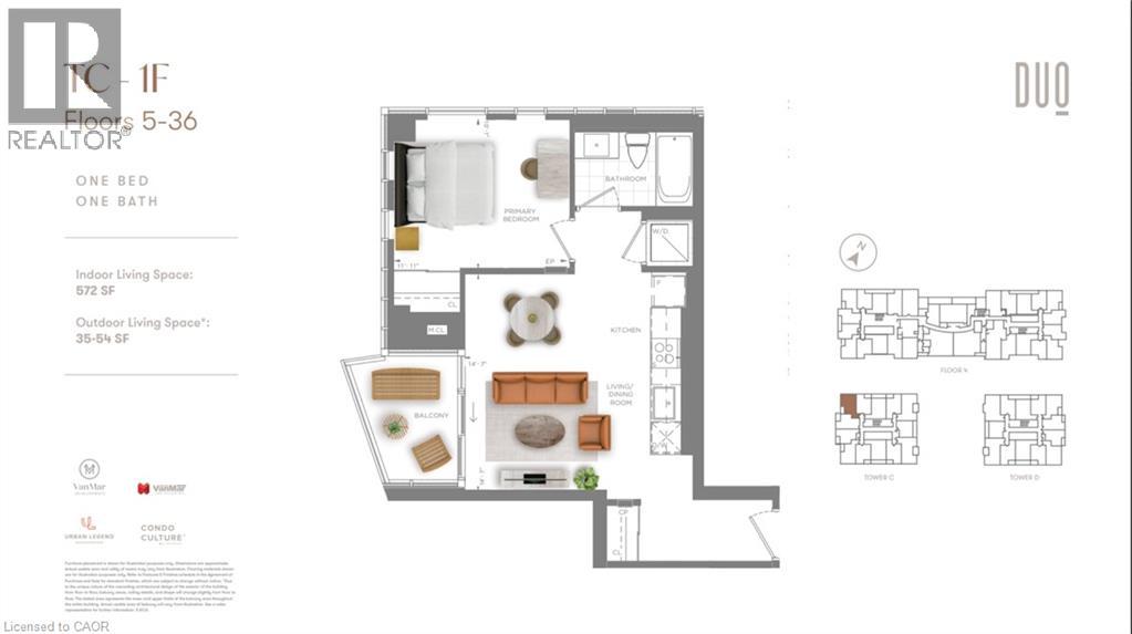 25 Wellington South Street Unit# 1406, Kitchener, Ontario  N2G 0G5 - Photo 2 - 40827245