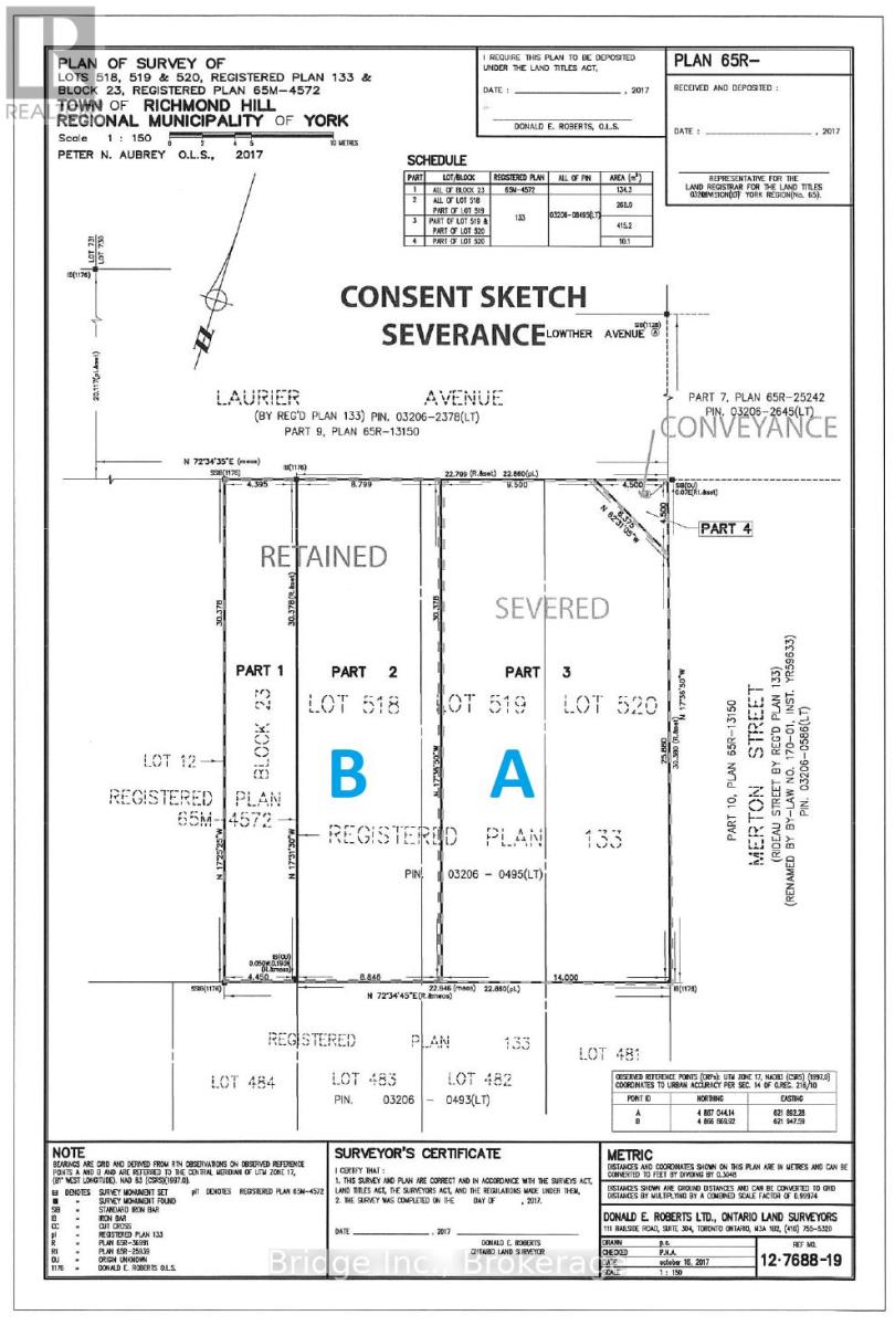 LOT A - 51 LAURIER AVENUE, Richmond Hill, Ontario