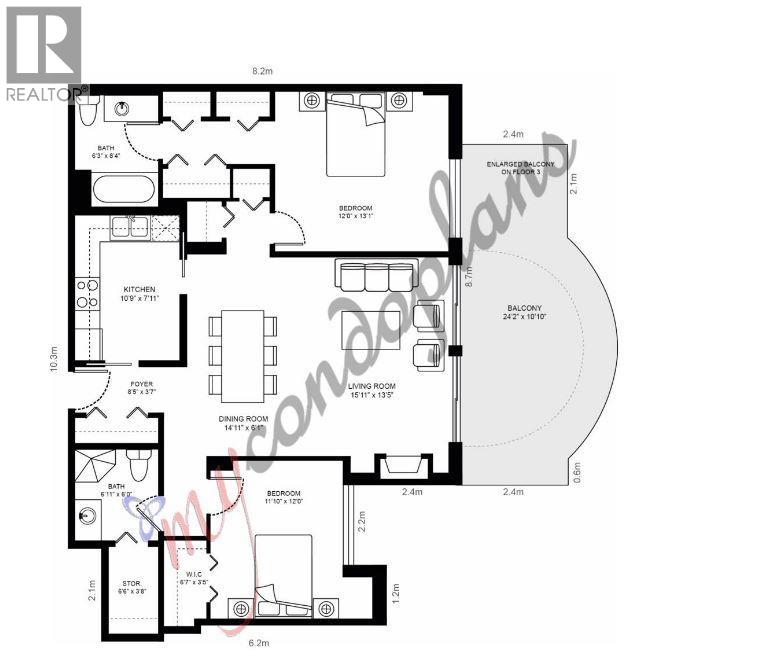 804 6080 Minoru Boulevard, Richmond, British Columbia  V6Y 4A7 - Photo 24 - R3121015