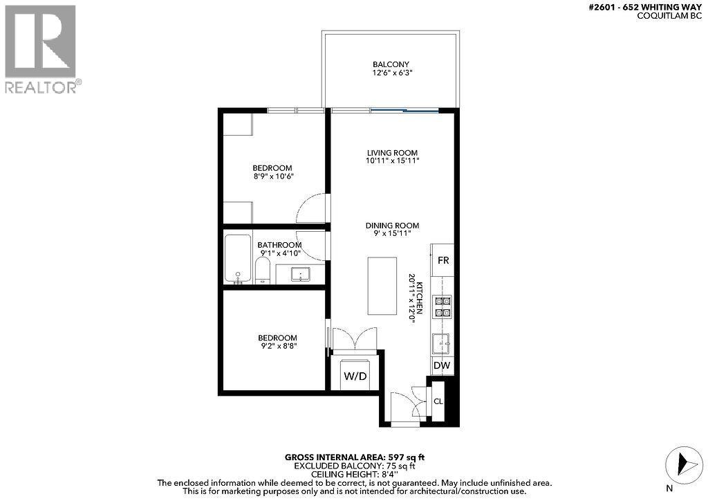 2601 652 Whiting Way, Coquitlam, British Columbia  V3J 0K3 - Photo 16 - R3121160