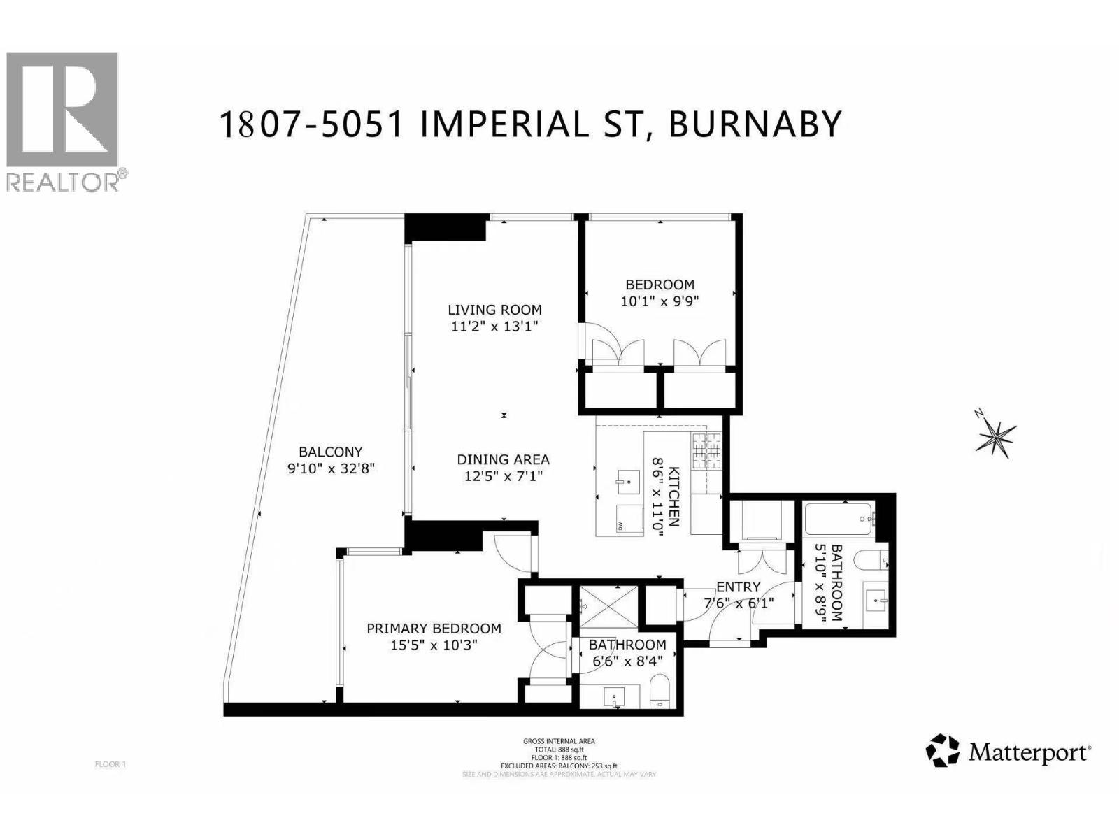 1807 5051 Imperial Street, Burnaby, British Columbia  V5J 0J3 - Photo 31 - R3121331