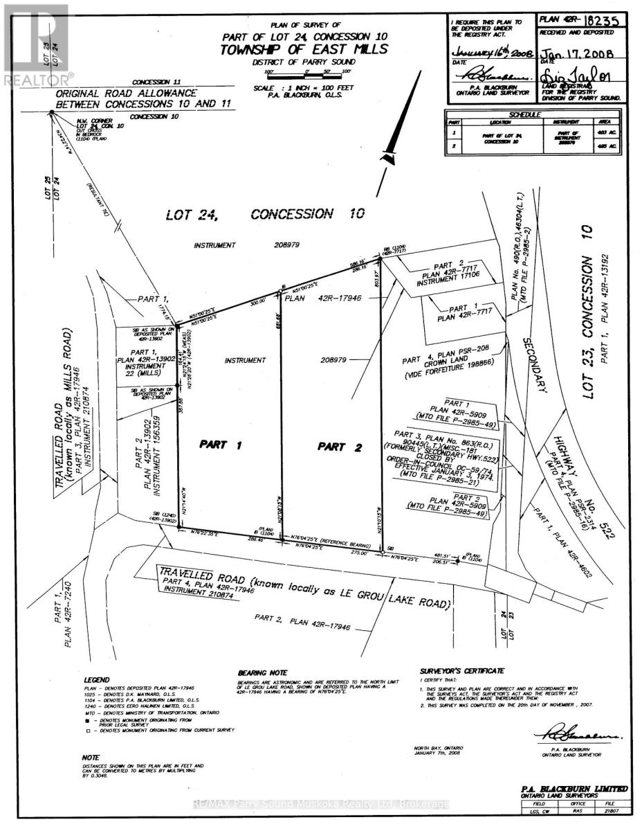 56 Legrou Lake Road, Parry Sound Remote Area, Ontario  P0H 1A0 - Photo 2 - X13108918