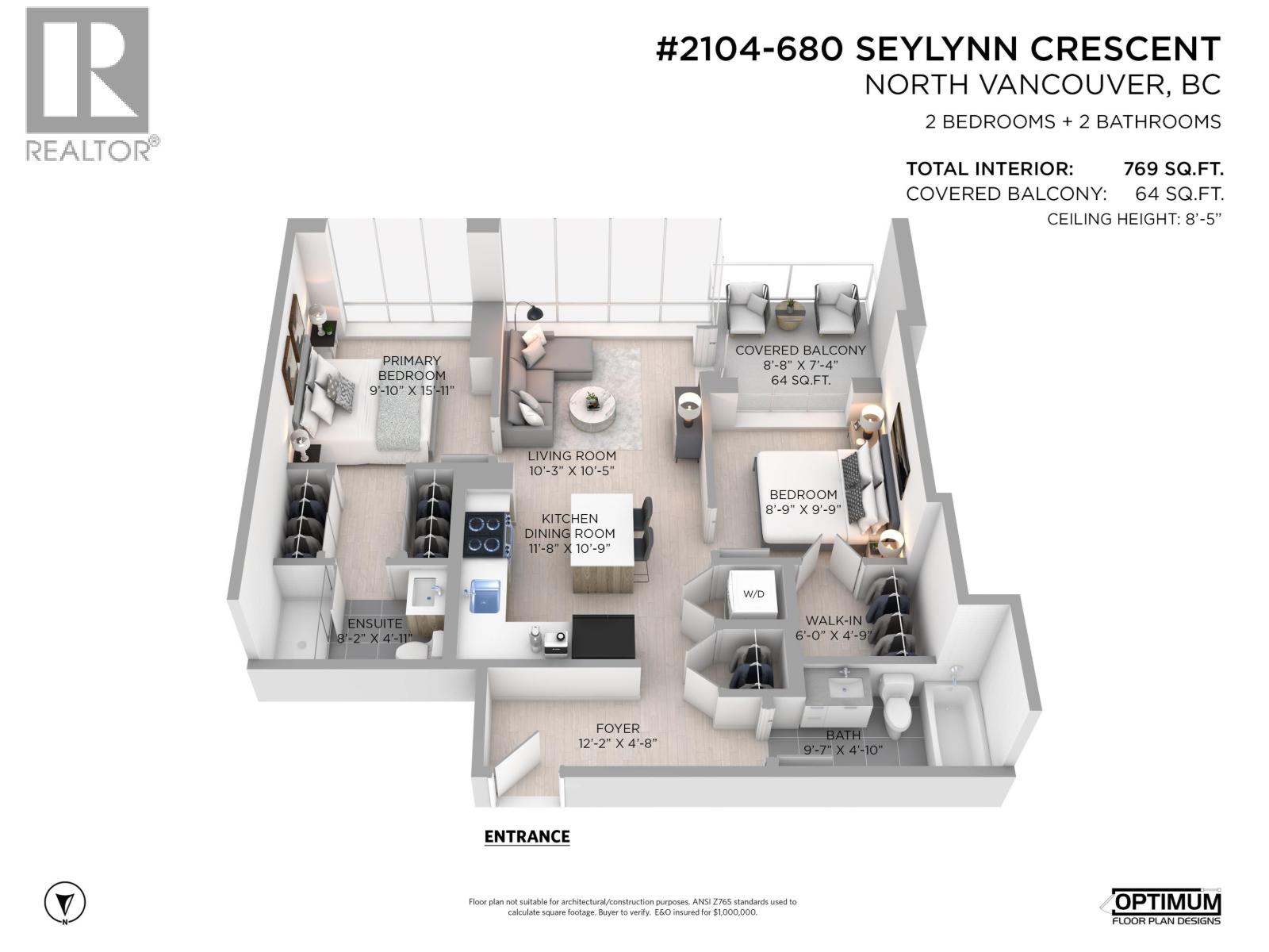 2104 680 Seylynn Crescent, North Vancouver, British Columbia  V7J 0B5 - Photo 4 - R3103138