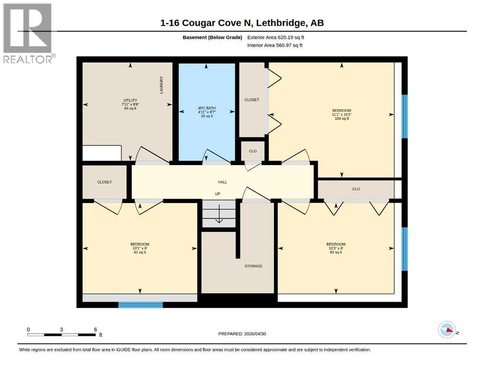 1, 16 Cougar Cove N, Lethbridge, Alberta  T1H 5V4 - Photo 41 - A2306499