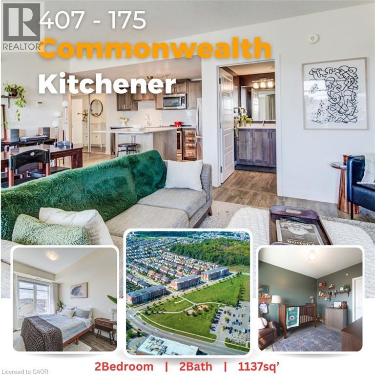 175 COMMONWEALTH Street Unit# 407, Kitchener, Ontario