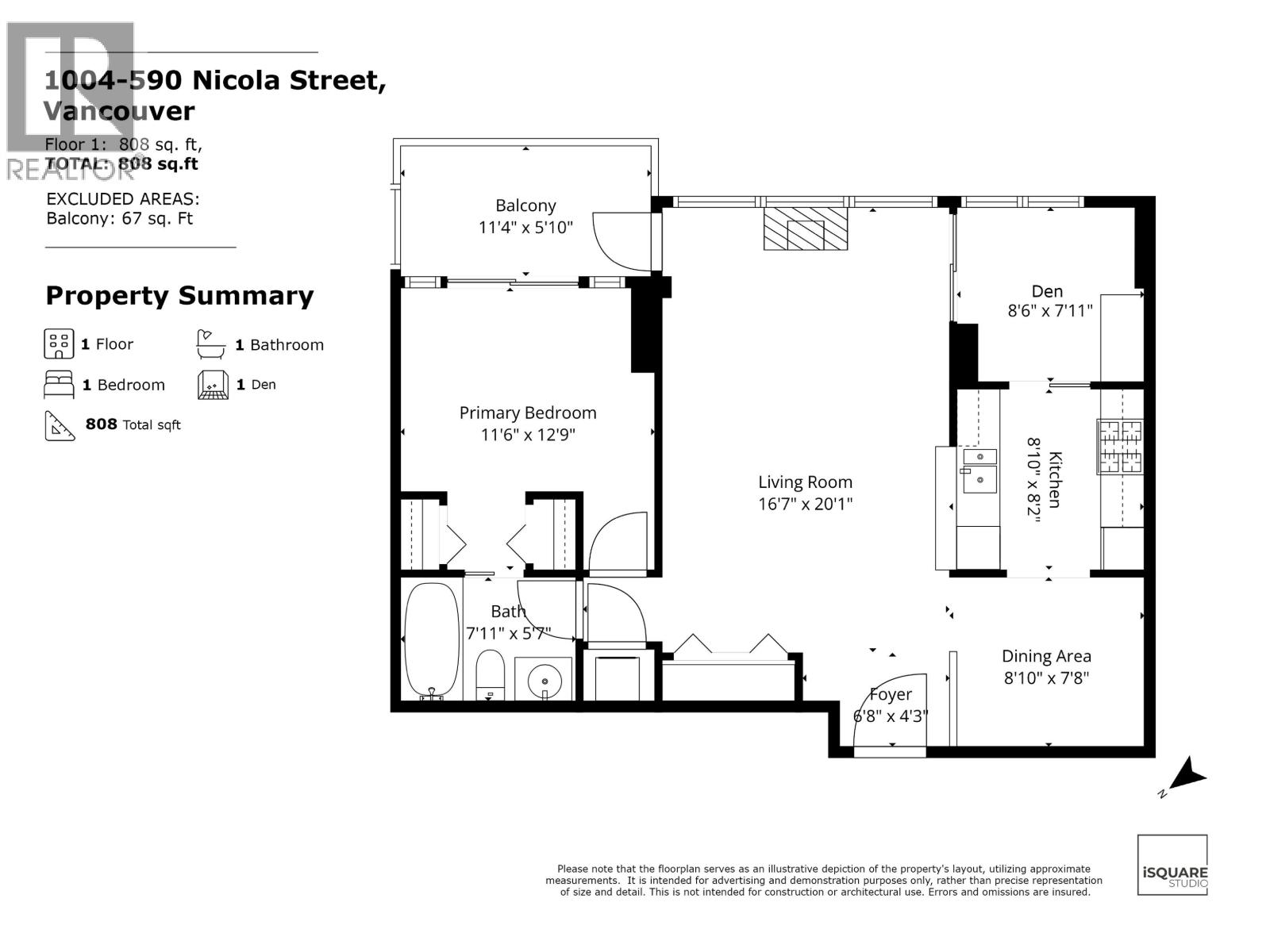 1004 590 Nicola Street, Vancouver, British Columbia  V6G 3J8 - Photo 35 - R3116971