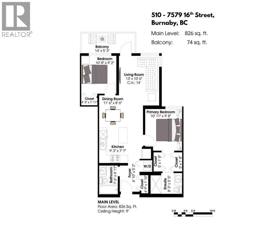 510 7579 16th Street, Burnaby, British Columbia  V3N 0H7 - Photo 25 - R3123246