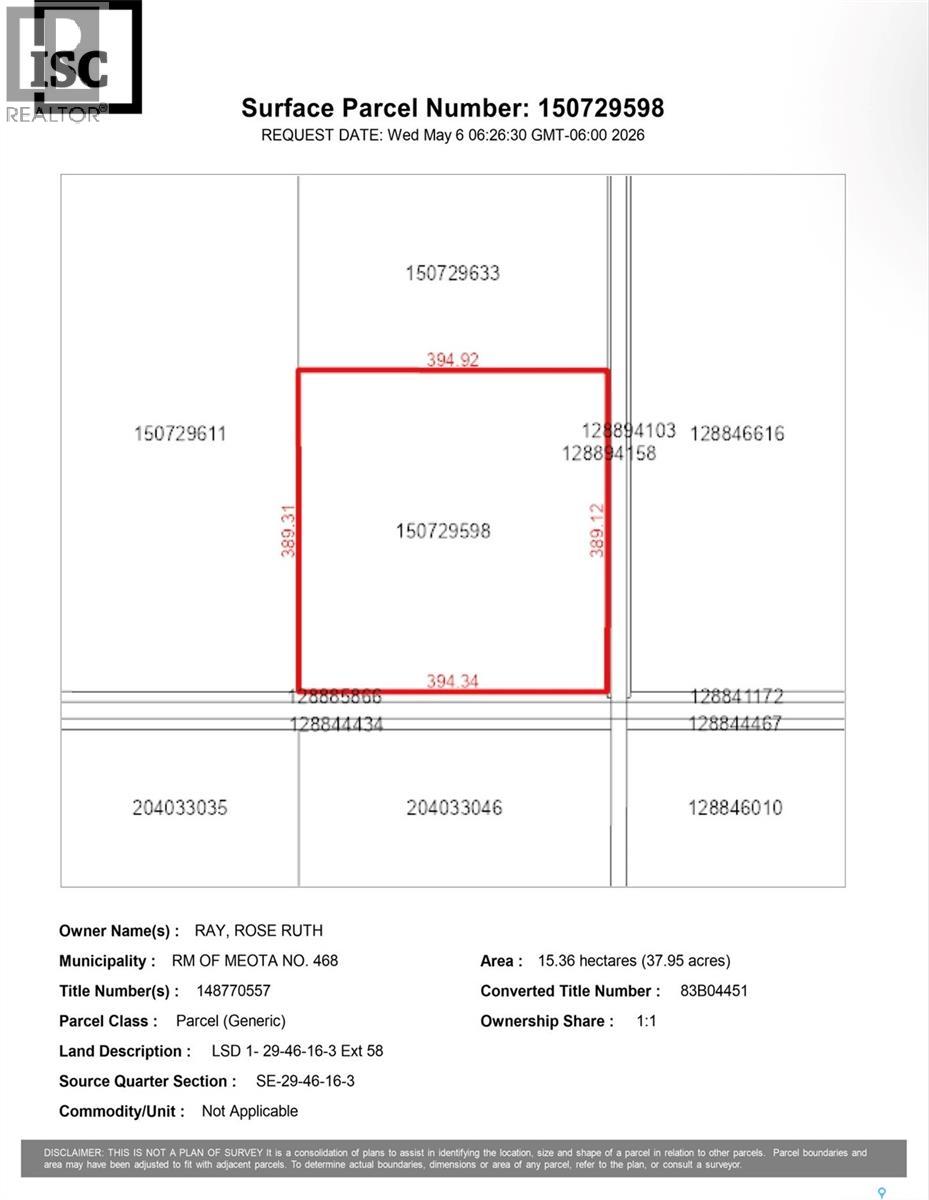 Iffley-Hatherleigh Land Lsd 1-29-46-16-3 Ext 58, Meota Rm No.468, Saskatchewan  S0M 1X0 - Photo 2 - SK035210