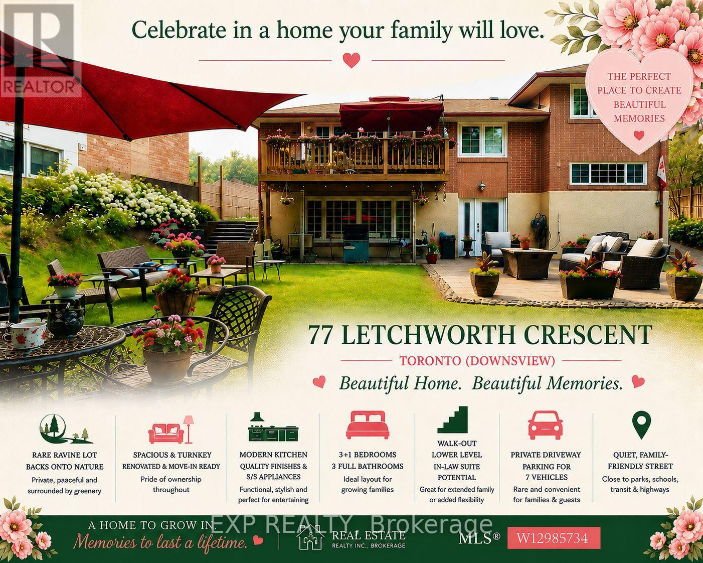 77 LETCHWORTH CRESCENT, Toronto, Ontario