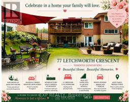 77 LETCHWORTH CRESCENT, Toronto, Ontario