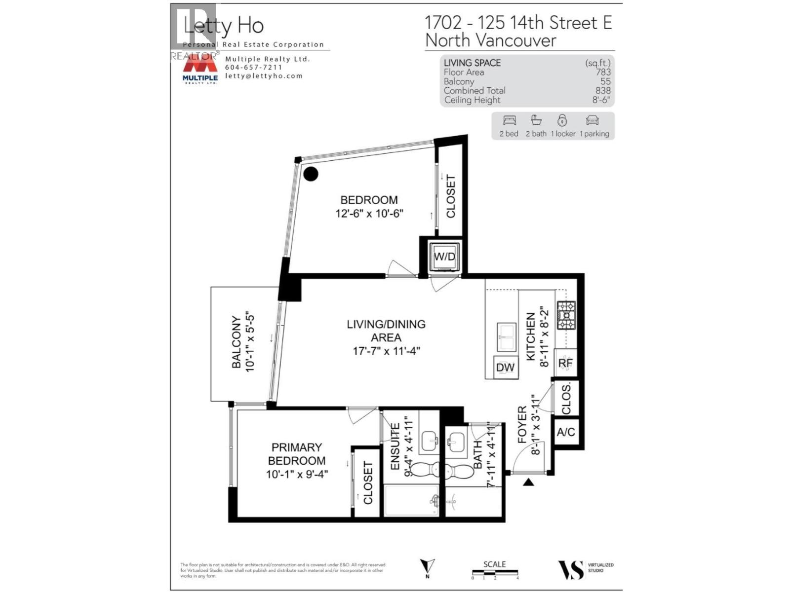 1702 125 14th Street, North Vancouver, British Columbia  V7L 0E6 - Photo 29 - R3122688