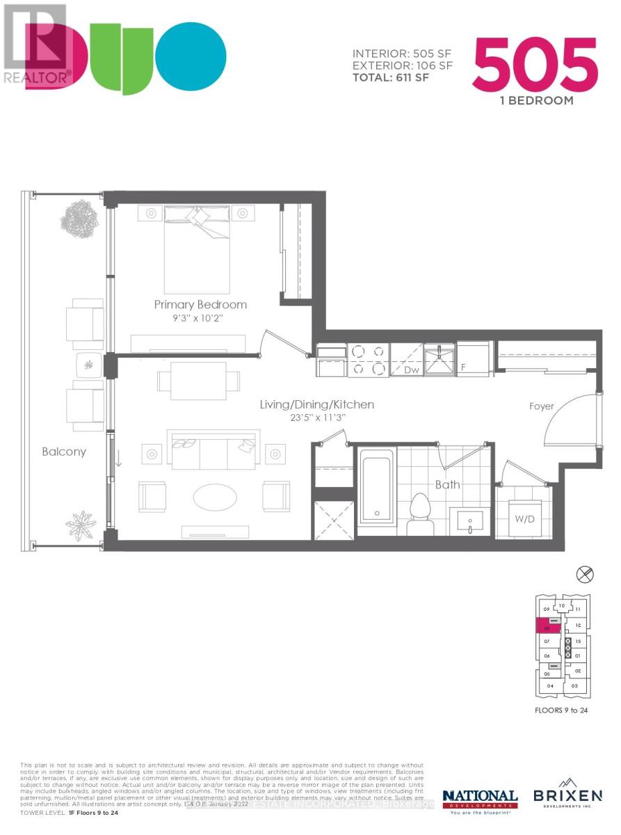 1508 - 260 Malta Avenue, Brampton, Ontario  L6Y 6L7 - Photo 22 - W13129840