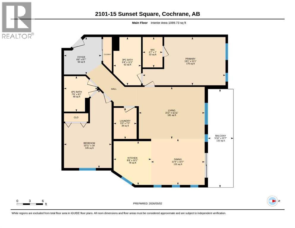 2101, 15 Sunset Square, Cochrane, Alberta  T4C 0E7 - Photo 31 - A2308067