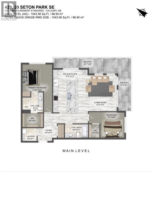 429, 20 Seton Park Se, Calgary, Alberta  T3M 2V4 - Photo 19 - A2297539
