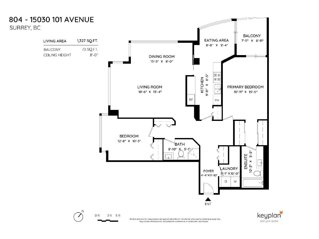 804 15030 101 Avenue, Surrey, British Columbia V3R 0N3 - Photo 33 - R3119127