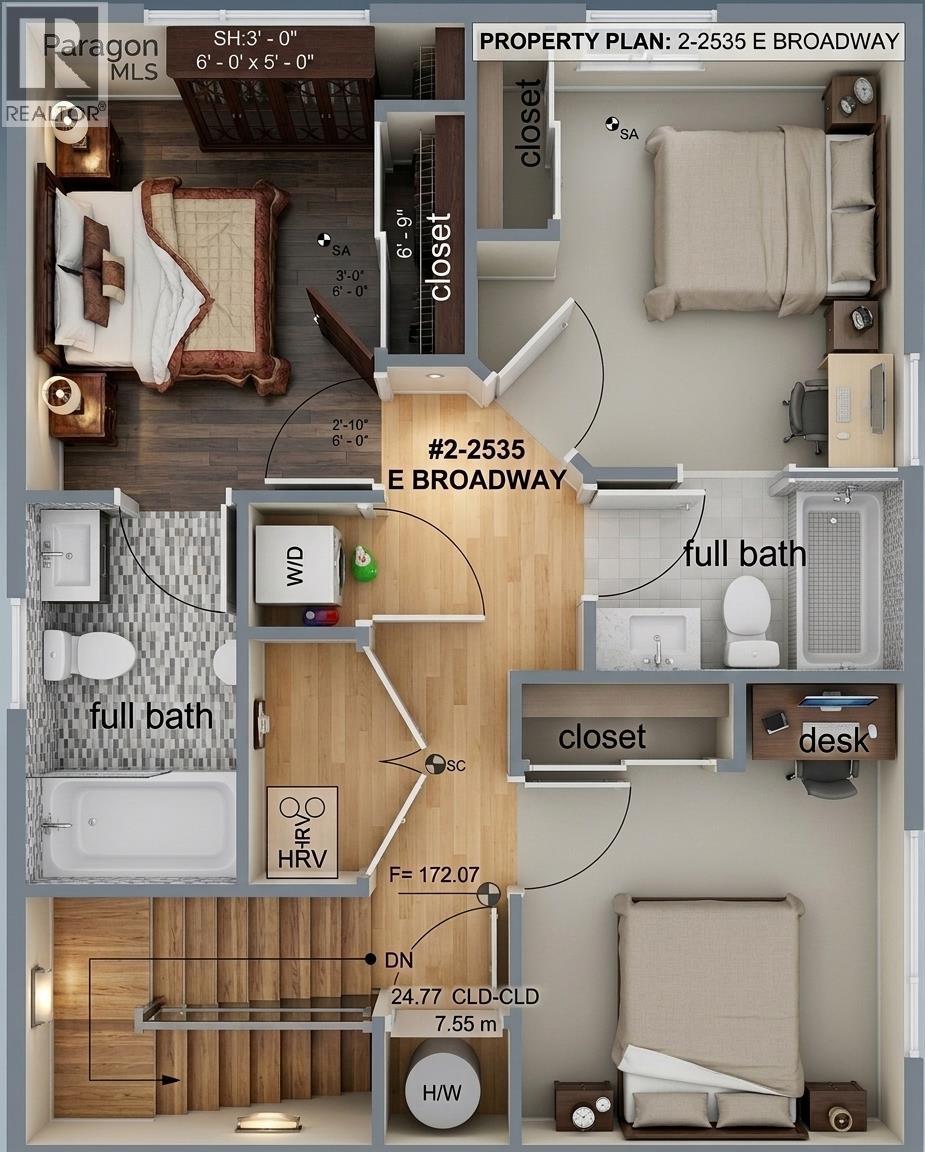 2 2535 E Broadway Street, Vancouver, British Columbia  V5M 1Y4 - Photo 3 - R3115706