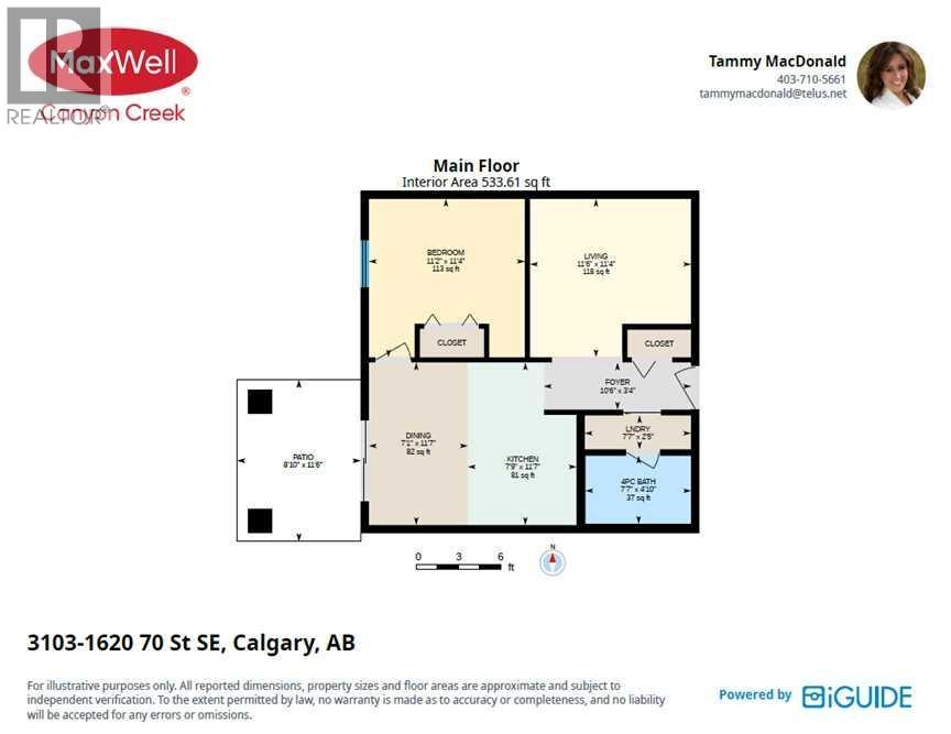 3103, 1620 70 Street SE, Calgary, Alberta  T2A 7Z2 - Photo 6 - A2309840