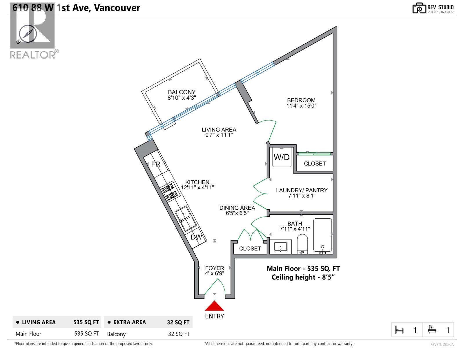 610 88 W 1st Avenue, Vancouver, British Columbia  V5Y 0K2 - Photo 9 - R3124615