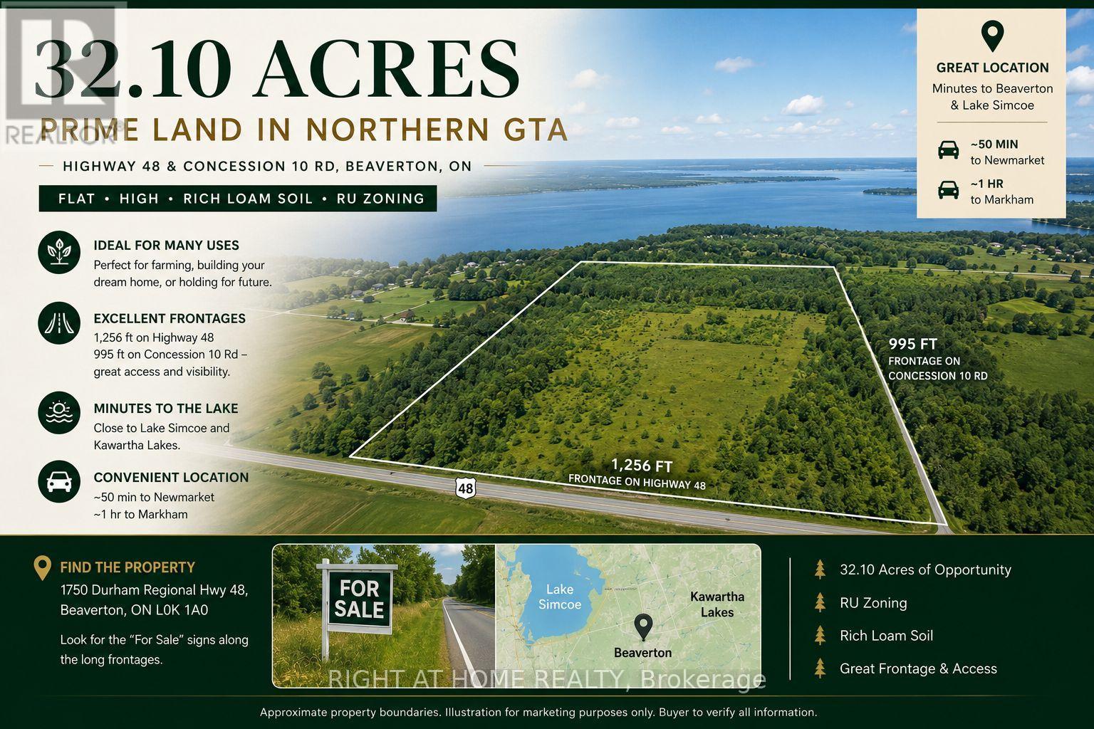 Pt Lt6 Concession 10 Road, Brock, Ontario  L0K 1A0 - Photo 1 - N12370936