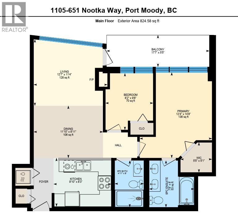 1105 651 Nootka Way, Port Moody, British Columbia  V3H 0A1 - Photo 2 - R3124756