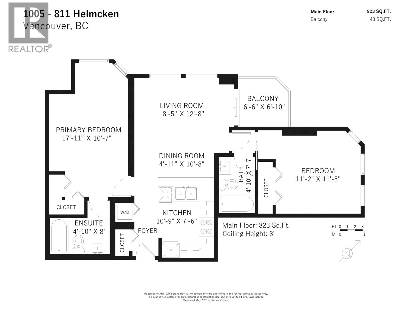 1005 811 Helmcken Street, Vancouver, British Columbia  V6Z 1B1 - Photo 33 - R3124885