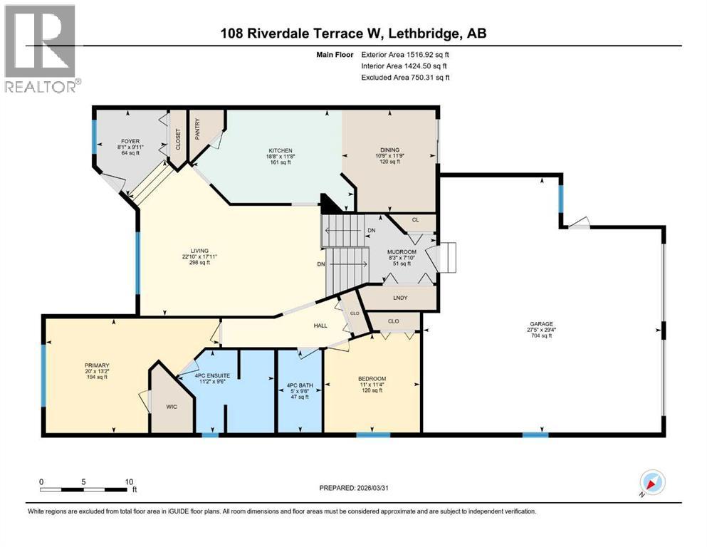 108 Riverdale Terrace W, Lethbridge, Alberta  T1K 7S8 - Photo 4 - A2297995