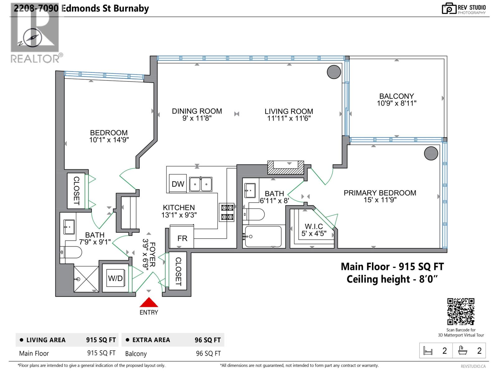 2208 7090 Edmonds Street, Burnaby, British Columbia  V3N 0C6 - Photo 37 - R3125009