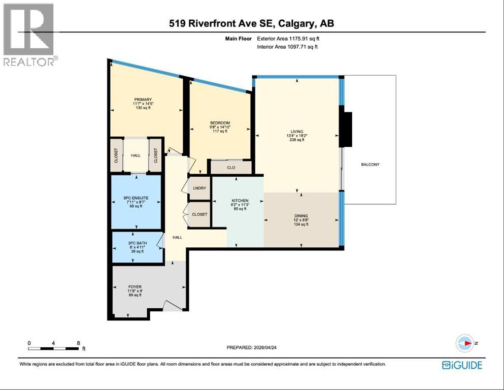 1203, 519 Riverfront Avenue SE, Calgary, Alberta  T2G 5J5 - Photo 49 - A2304044