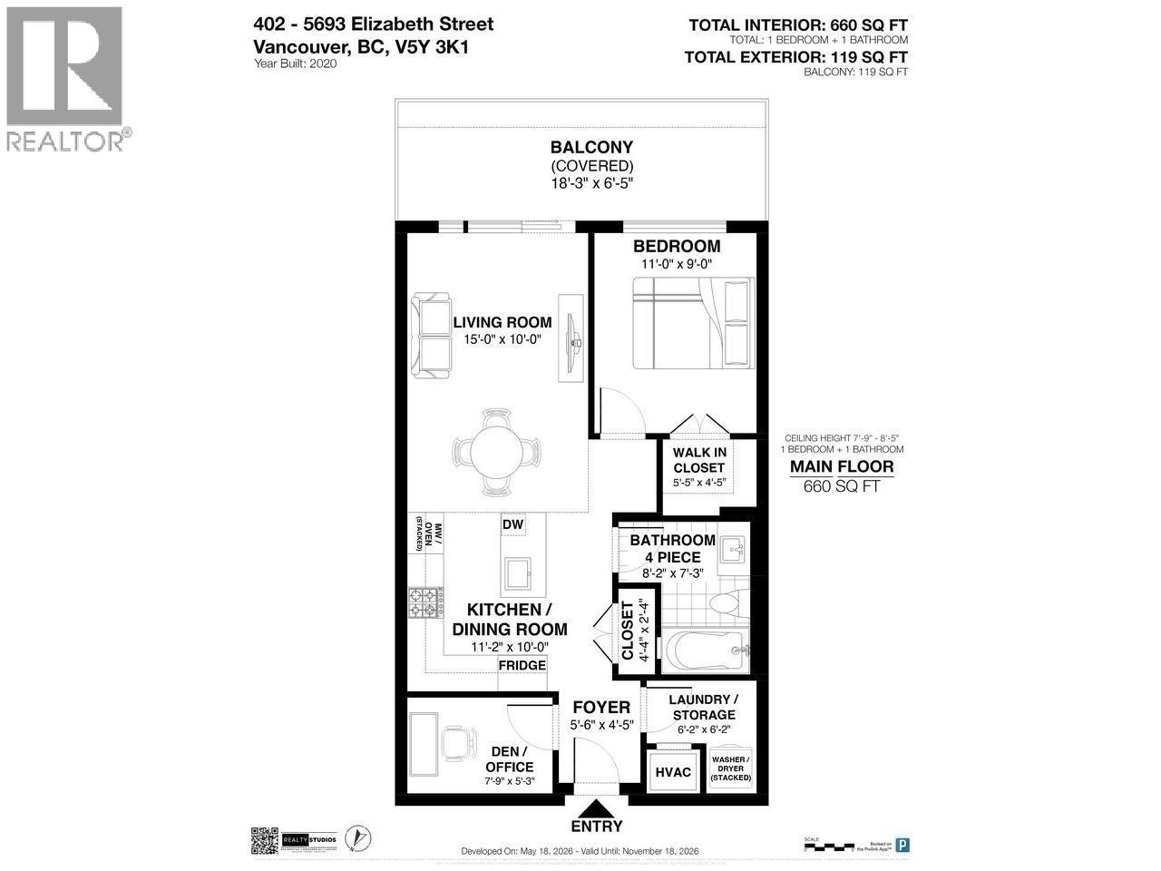 402 5693 Elizabeth Street, Vancouver, British Columbia  V5Y 3K1 - Photo 26 - R3125431