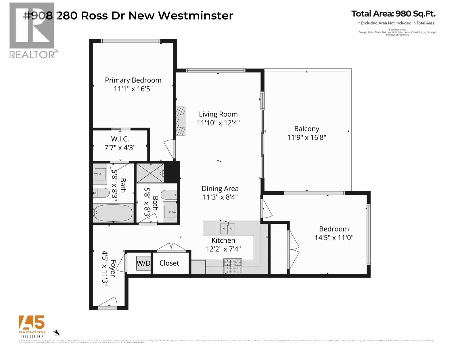 908 280 Ross Drive, New Westminster, British Columbia  V3L 0C2 - Photo 26 - R3124863