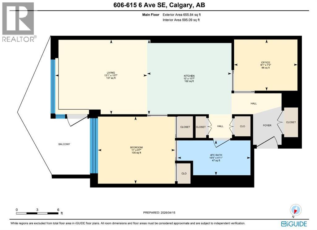 606, 615 6 Avenue SE, Calgary, Alberta T2G 1S2 - Photo 2 - A2295616