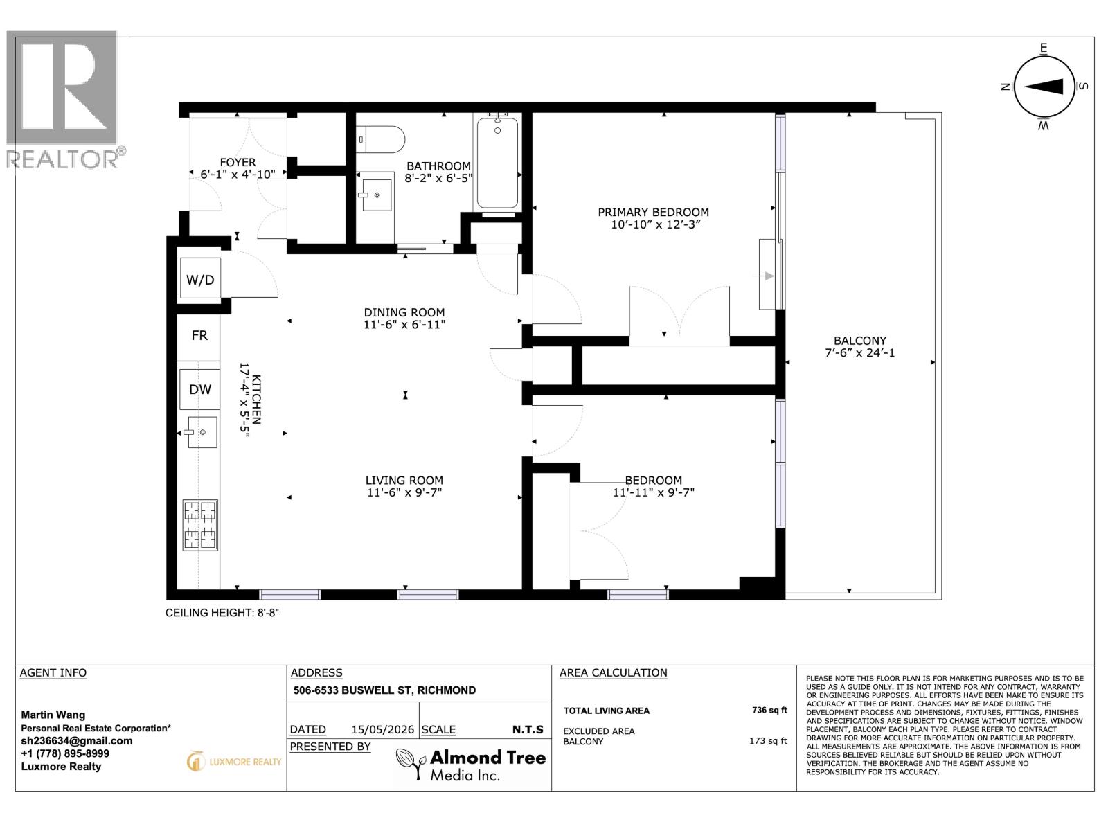 506 6533 Buswell Street, Richmond, British Columbia  V6Y 0J6 - Photo 2 - R3125732