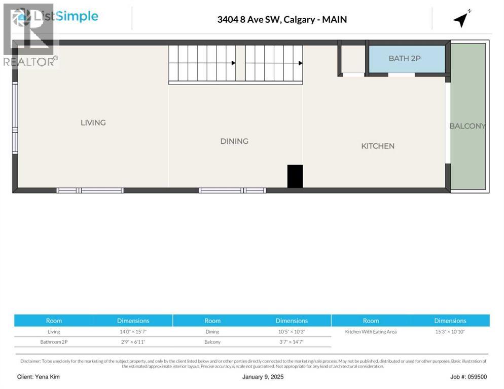 1, 3404 8 Avenue SW, Calgary, Alberta  T3C 2Z7 - Photo 8 - A2313022