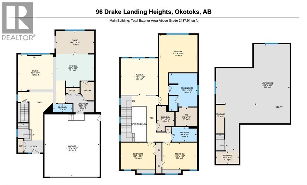 96 Drake Landing Heights, Okotoks, Alberta  T1S 0M8 - Photo 50 - A2305406