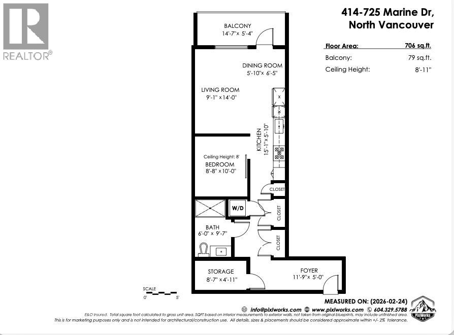 414 725 Marine Drive, North Vancouver, British Columbia V7M 0G2 - Photo 12 - R3114380
