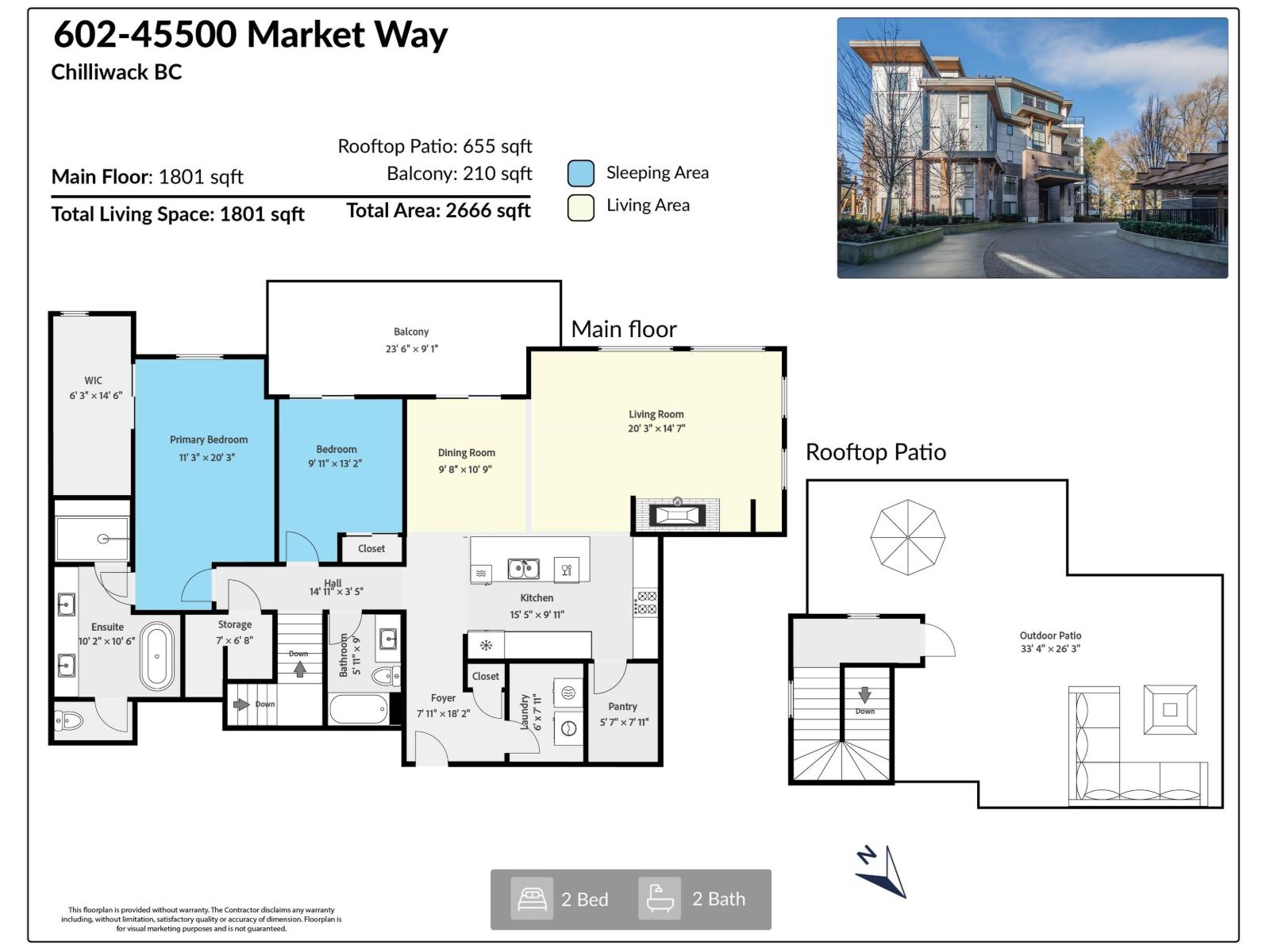 602 45500 Market Way, Garrison Crossing, Chilliwack, British Columbia  V2R 6G5 - Photo 2 - R3125553