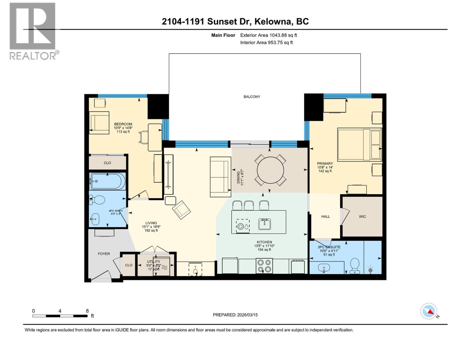 1191 Sunset Drive Unit# 2104, Kelowna, British Columbia  V1Y 0J4 - Photo 40 - 10379664