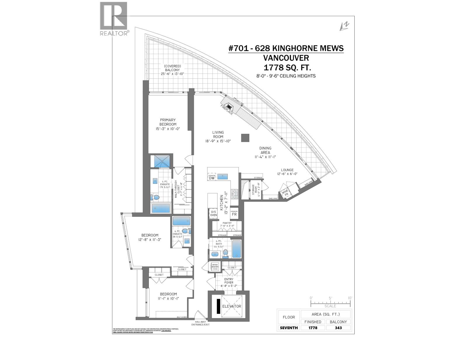 701 628 Kinghorne Mews, Vancouver, British Columbia  V6Z 3H6 - Photo 22 - R3126460