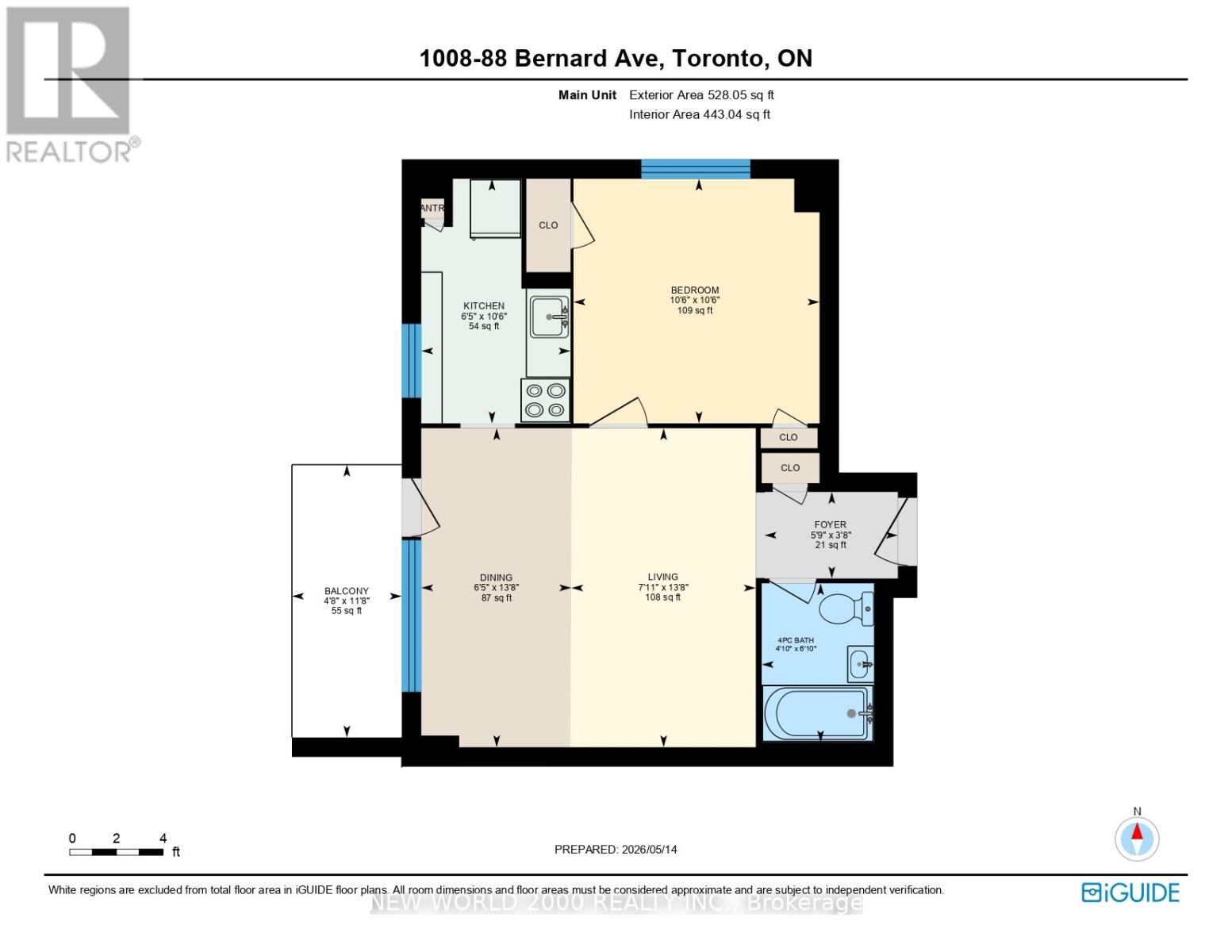 1008 - 88 Bernard Avenue, Toronto, Ontario  M5R 1R7 - Photo 8 - C13159094
