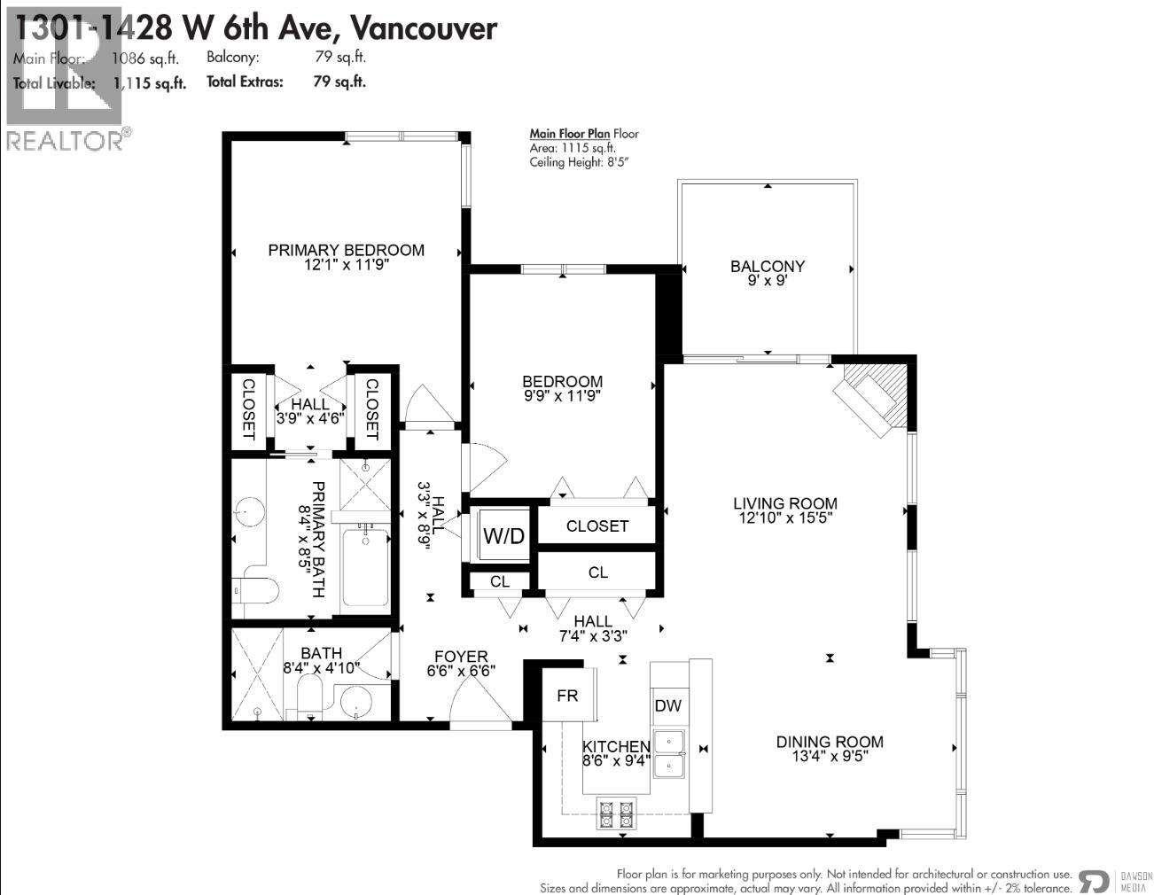 1301 1428 W 6th Avenue, Vancouver, British Columbia  V6H 4H4 - Photo 27 - R3125329